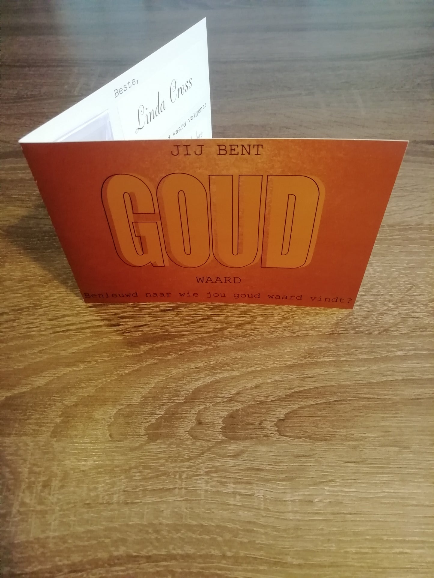 Persönliche Grußkarte mit 1 Gramm Barren reinem Gold!