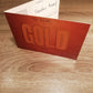 Persönliche Grußkarte mit 1 Gramm Barren reines Gold!